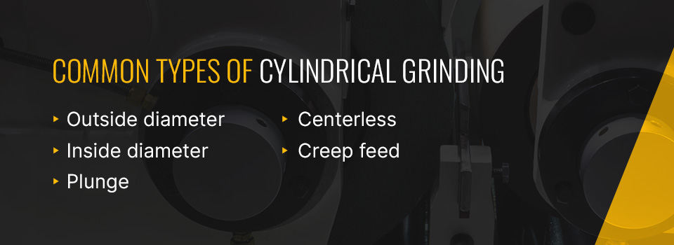 common types of cylindrical grinders